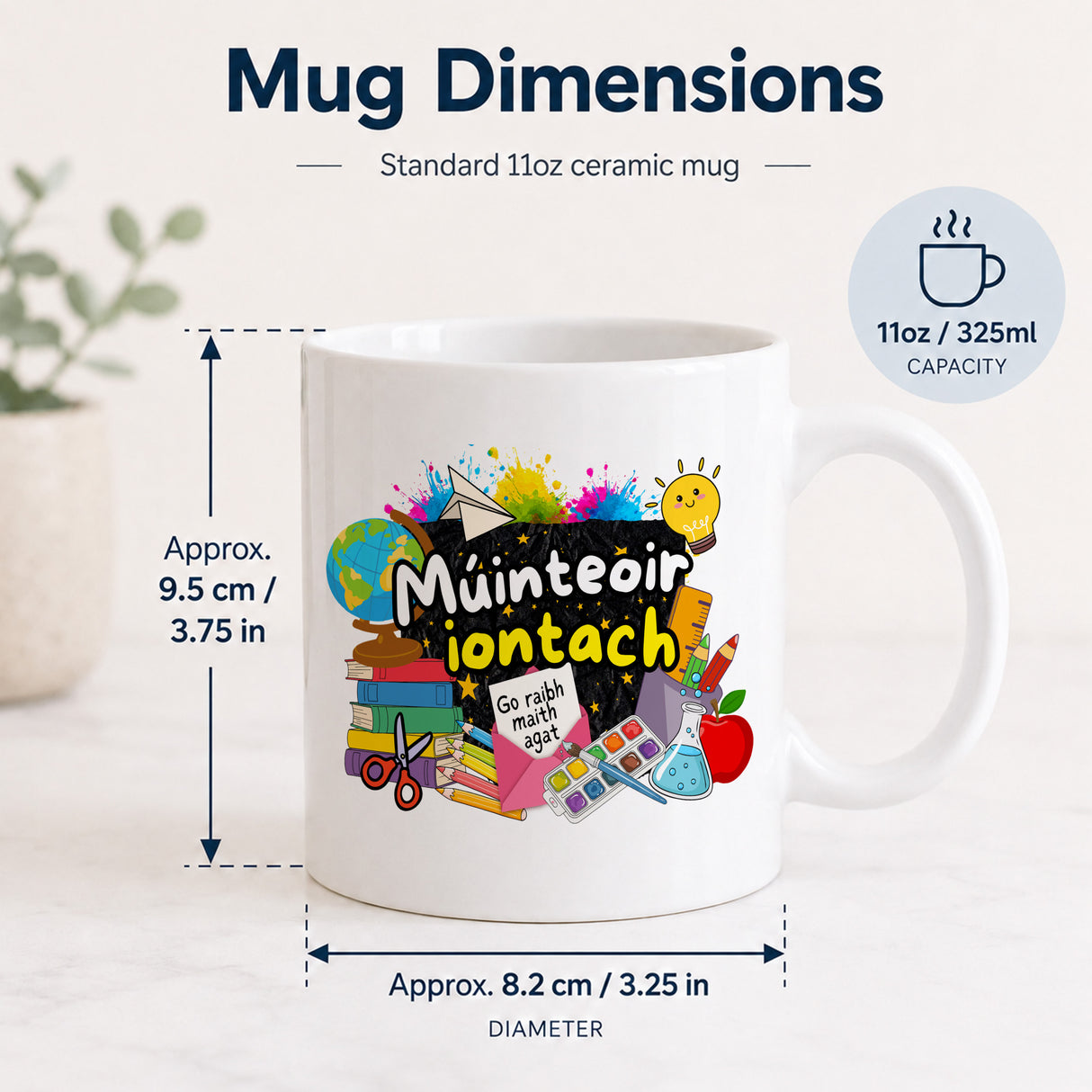 Múinteoir Iontach Mug – Irish Teacher Thank You Gift