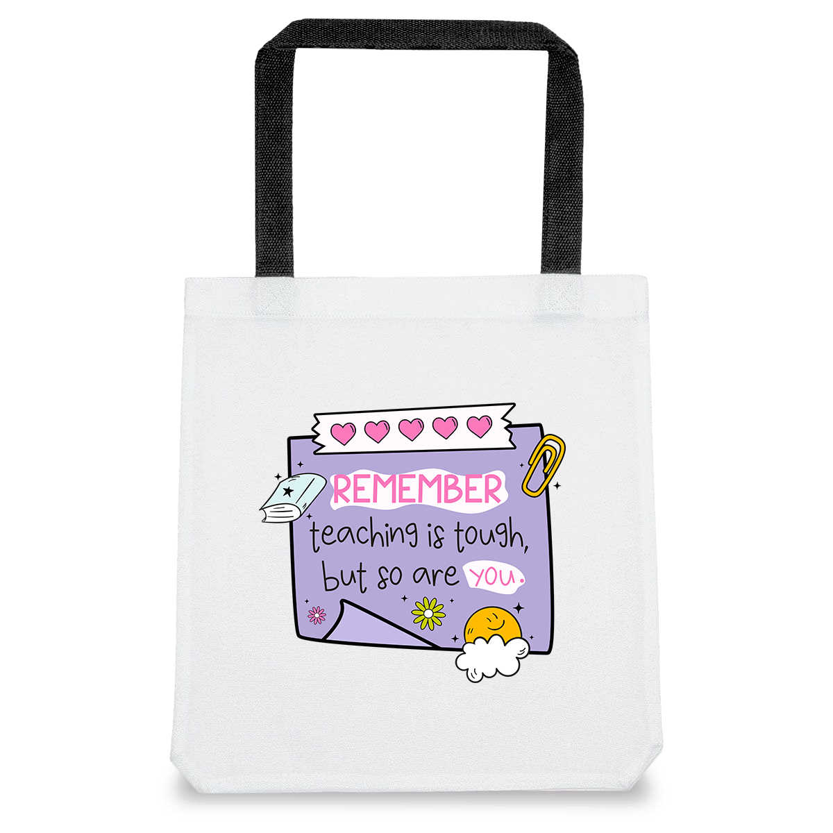 Canvas Tote Bag, Funny Gift for Tough Teacher