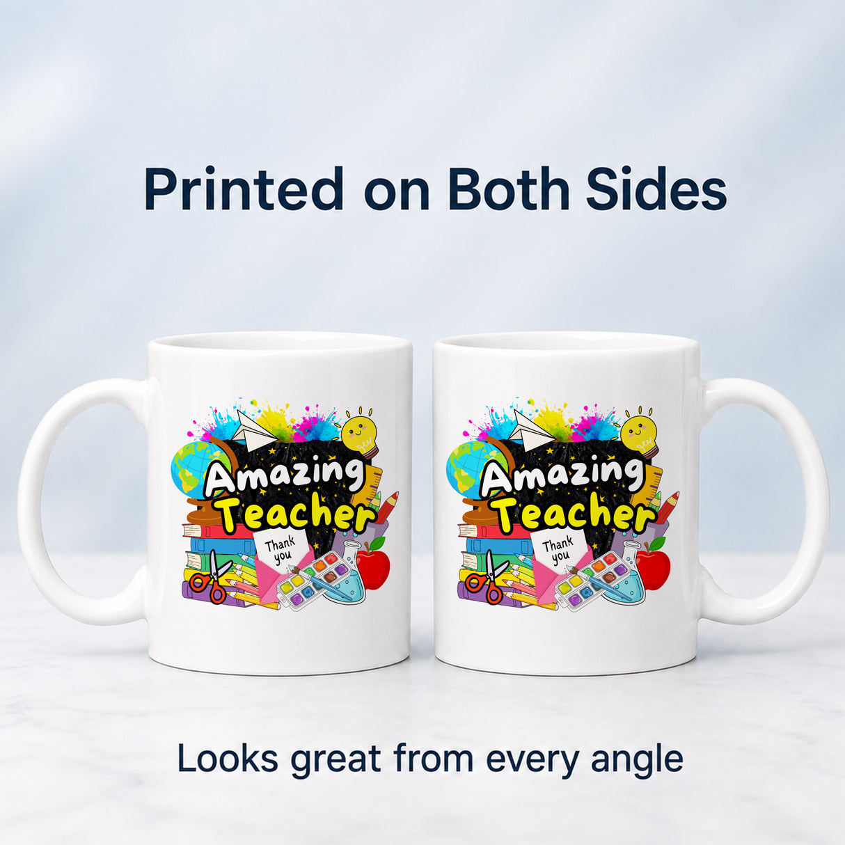 Amazing Teacher Mug – Colourful Teacher Thank You Gift