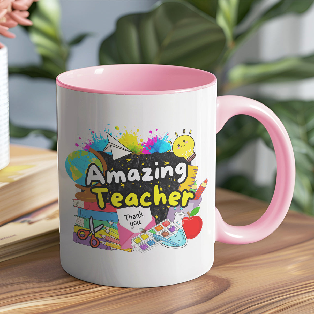 Amazing Teacher Mug – Colourful Teacher Thank You Gift