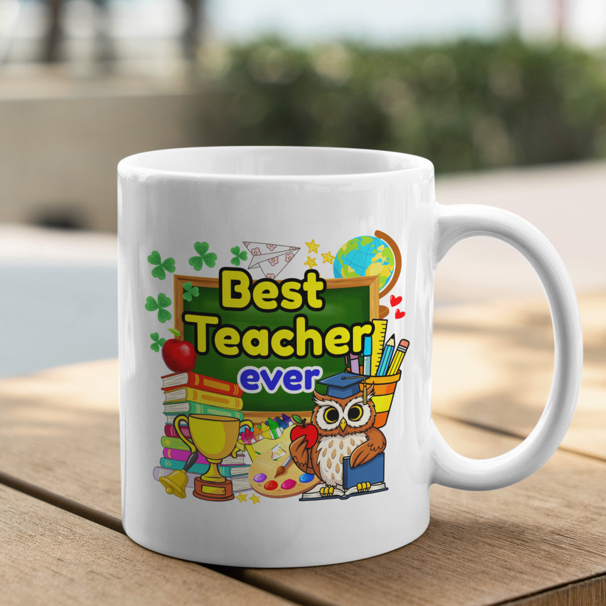 Best Teacher Ever Mug – Colourful Teacher Gift