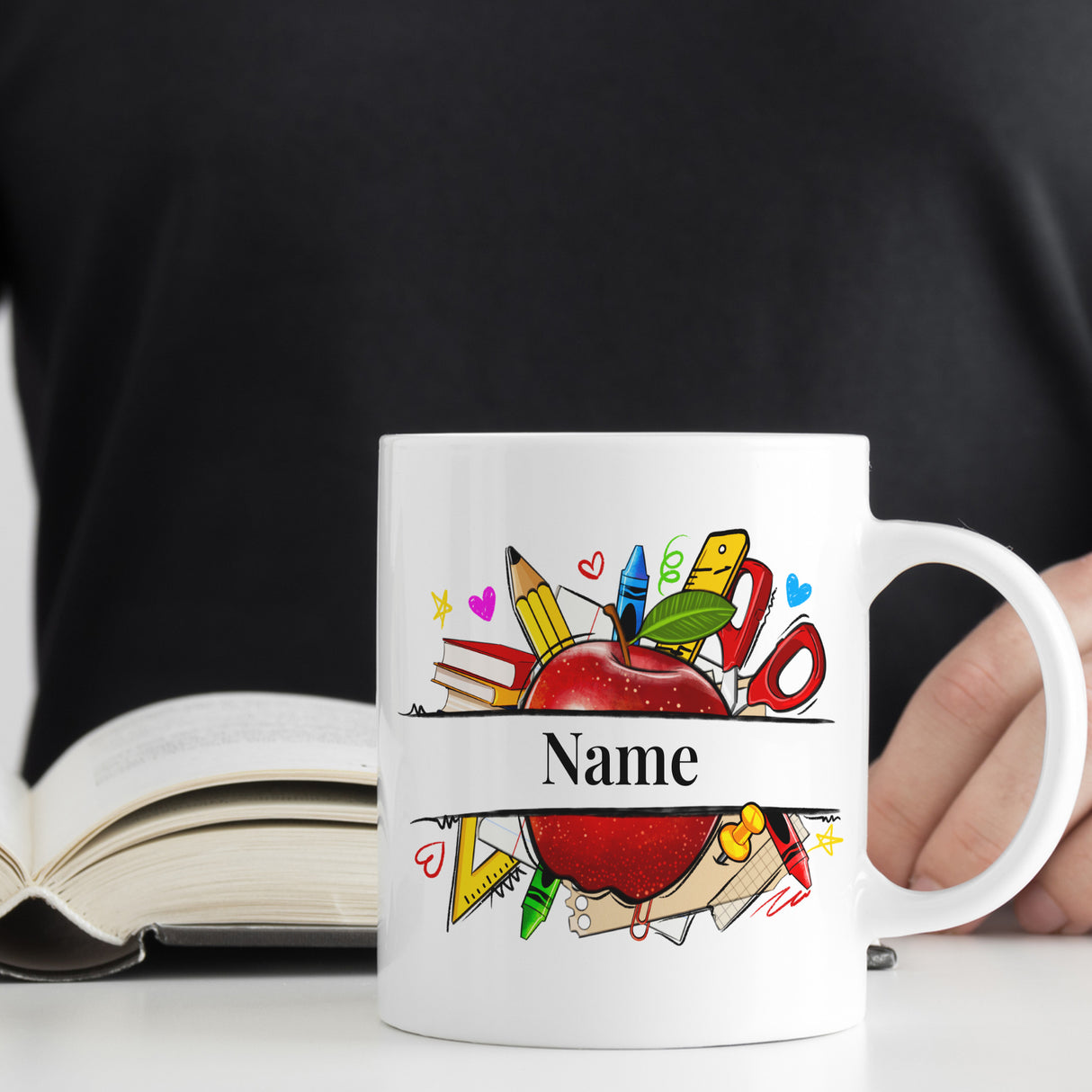 Personalised Teacher Name Mug – Colourful Teacher Gift