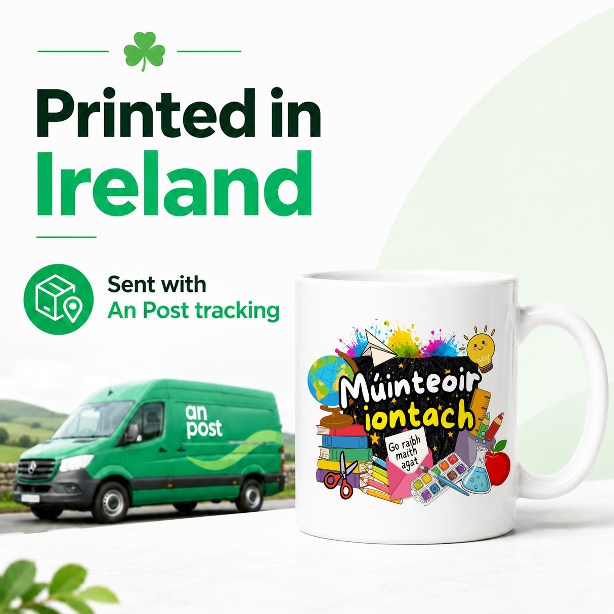 Múinteoir Iontach Mug – Irish Teacher Thank You Gift