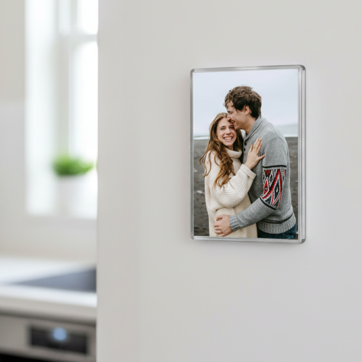 Custom Photo Magnet 6cm x 9cm, Upload Your Photo, Clear Acrylic Fridge Photo Magnet