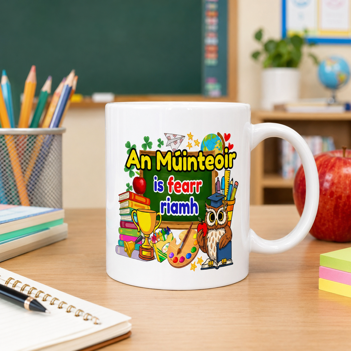 An Múinteoir Is Fearr Riamh Mug – Irish Teacher Gift