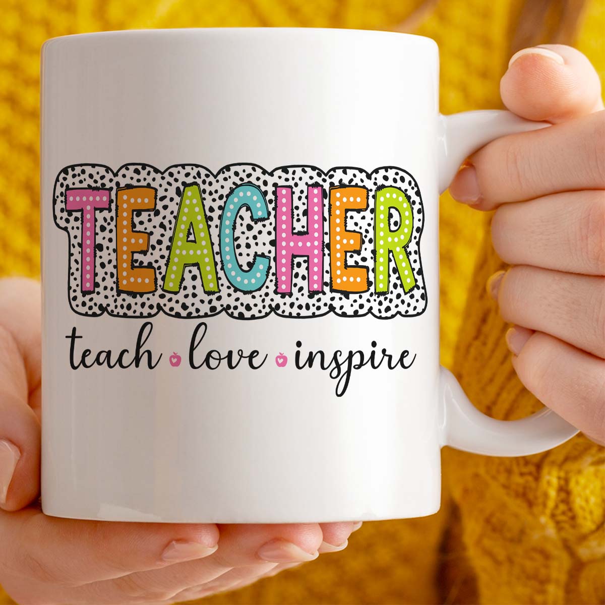 Teacher Gift Mug, Personalised Text Field, 11oz Ceramic Cup