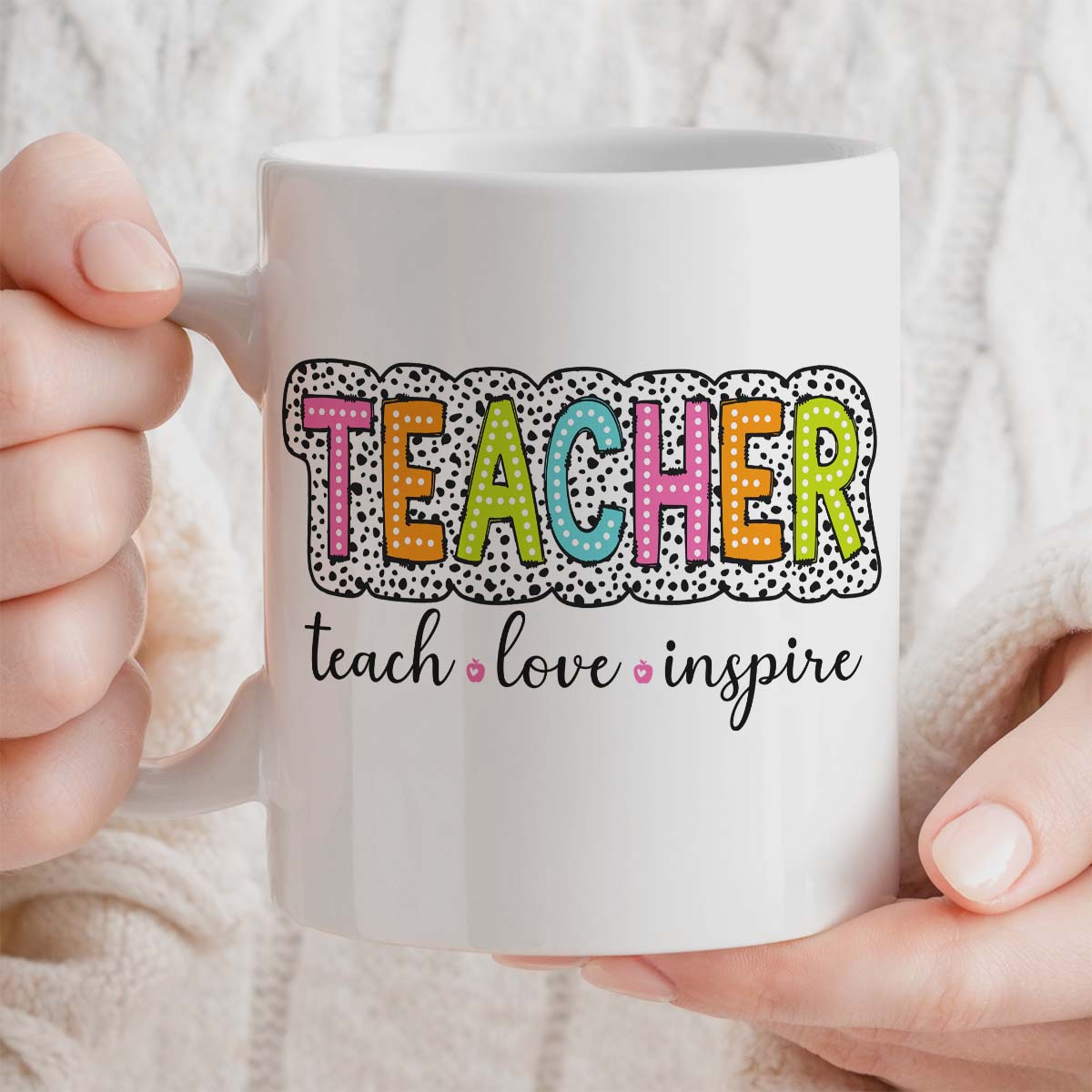 Teacher Gift Mug, Personalised Text Field, 11oz Ceramic Cup
