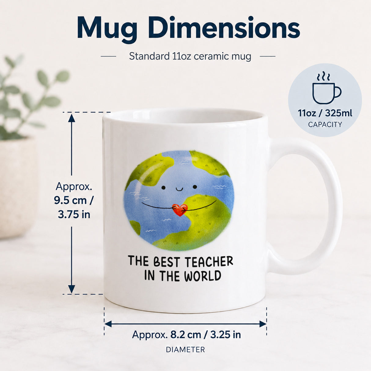 The Best Teacher in the World Mug – Teacher Gift