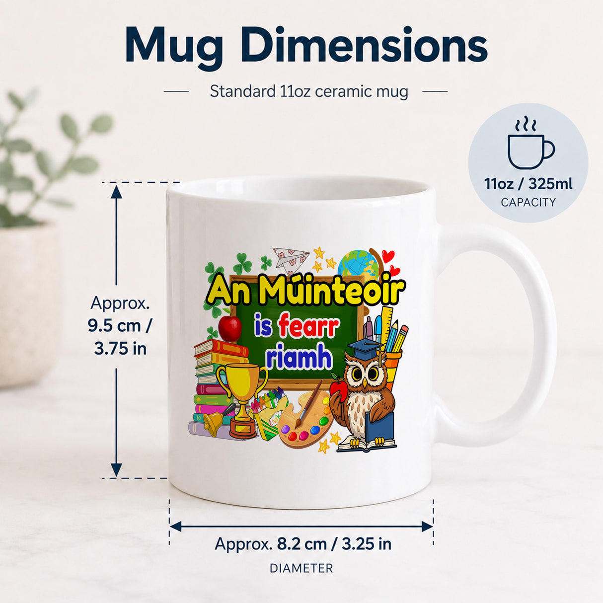 An Múinteoir Is Fearr Riamh Mug – Irish Teacher Gift