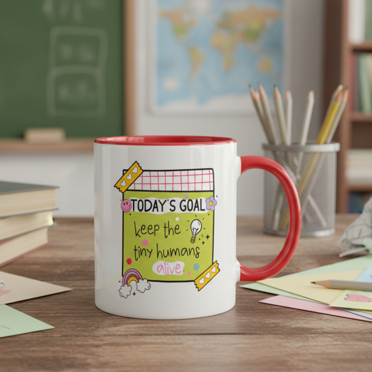 Teacher's Gift Mug, Humorous Design, 11oz Ceramic Tea Coffee Mug