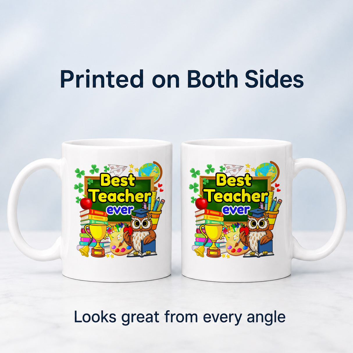 Best Teacher Ever Mug – Colourful Teacher Gift