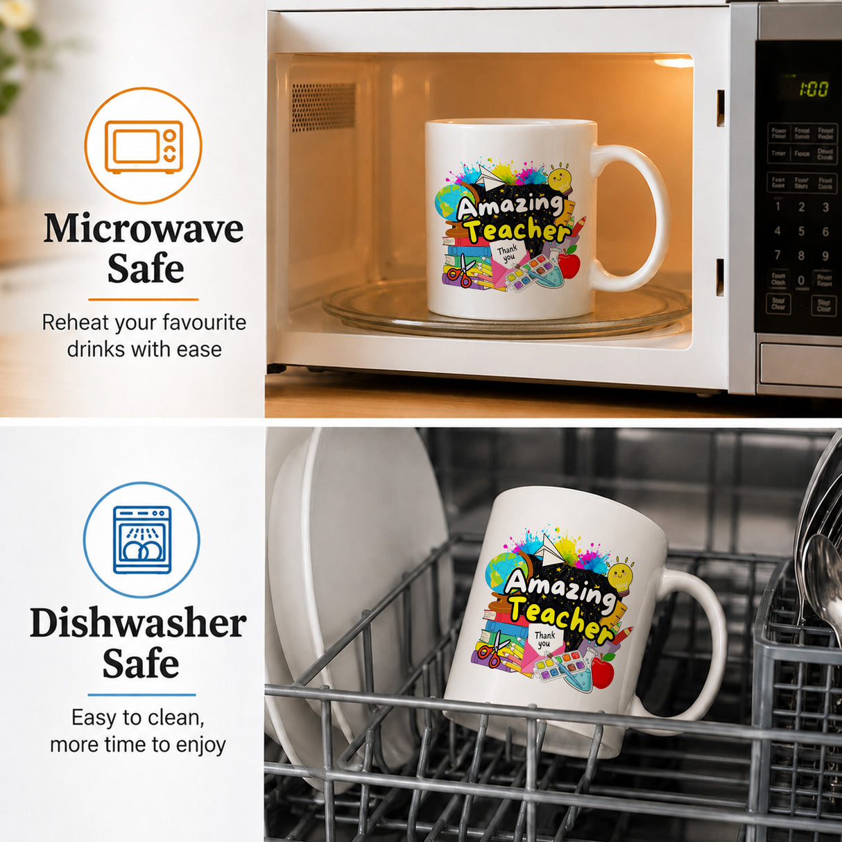 Amazing Teacher Mug – Colourful Teacher Thank You Gift