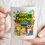 Best Teacher Ever Mug – Colourful Teacher Gift