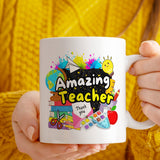 Amazing Teacher Mug – Colourful Teacher Thank You Gift