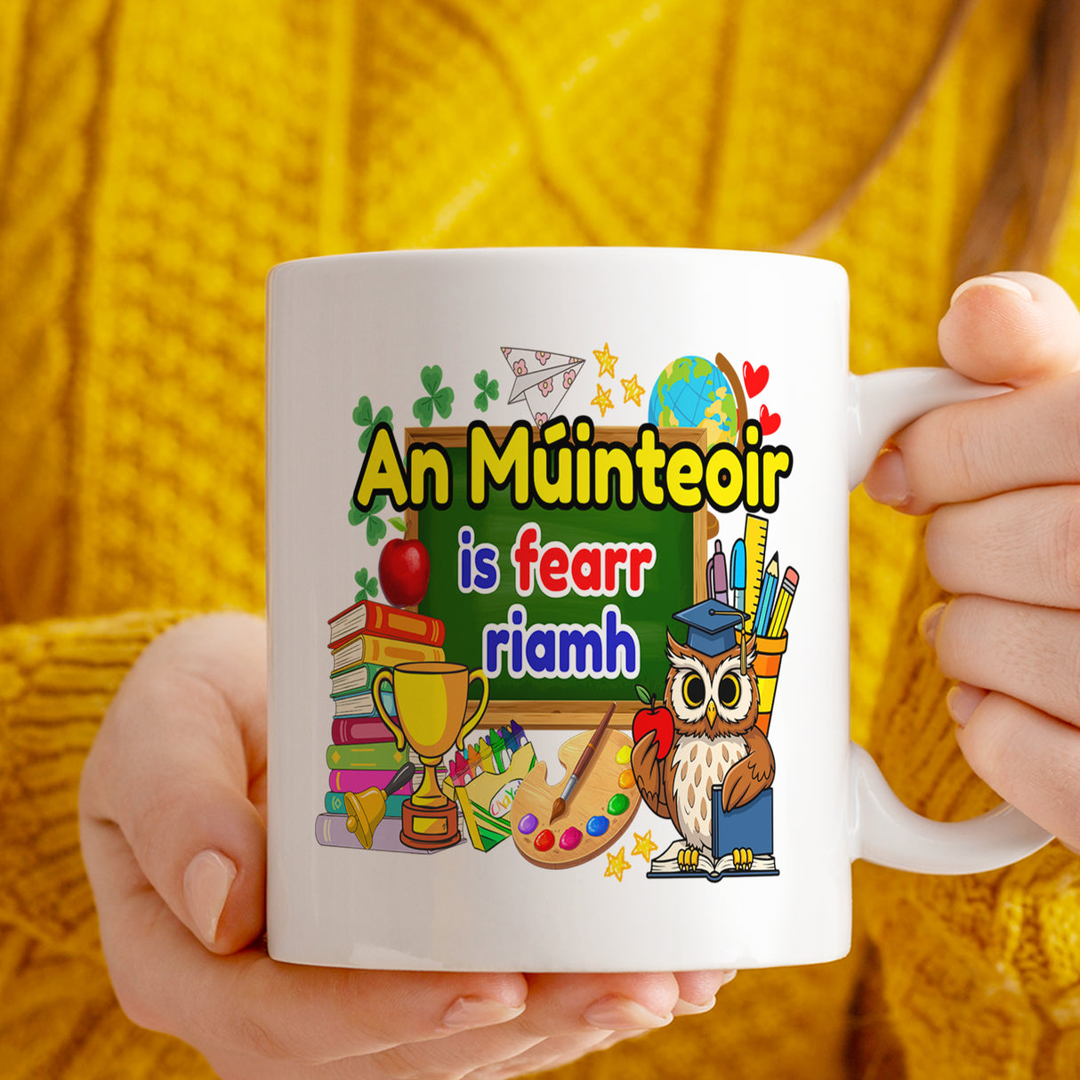 An Múinteoir Is Fearr Riamh Mug – Irish Teacher Gift