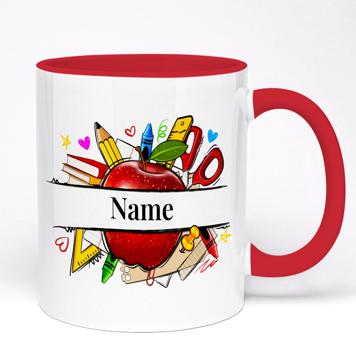 Personalised Teacher Name Mug – Colourful Teacher Gift