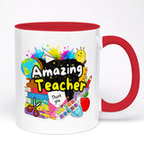 Amazing Teacher Mug – Colourful Teacher Thank You Gift