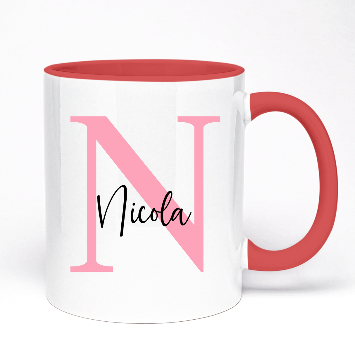 Letter And Name Mug | Gift For Her | Choose Your Letter Enter Name | 11oz Ceramic Mug
