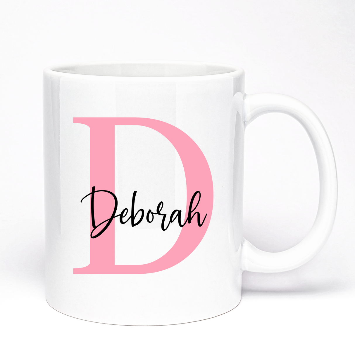 Letter And Name Mug | Gift For Her | Choose Your Letter Enter Name | 11oz Ceramic Mug