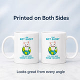 I’m Not Short, I’m More Down to Earth Funny Cat Mug – Cute Gift for Cat Lovers